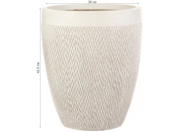 Кашпо Лотус Высокое Круглое D36 H42.5 MESHRV36-AW