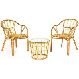 Кофейный комплект из ротанга Akira