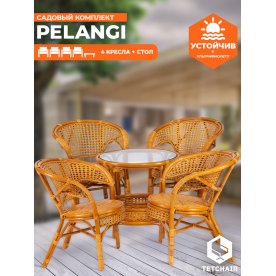 Кофейный комплект из ротанга Pelangi 02/15