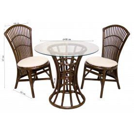 Комплект кофейный Bistro 2+1браун