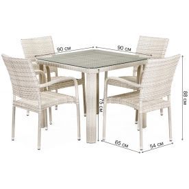 Обеденный комплект T341A Y376A-W85-90x90