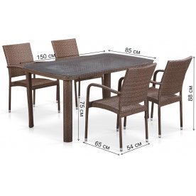 Обеденный комплект T51A Y376-W773-150x85 4