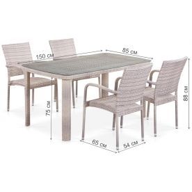 Обеденный комплект T51A Y376-W85-150x85