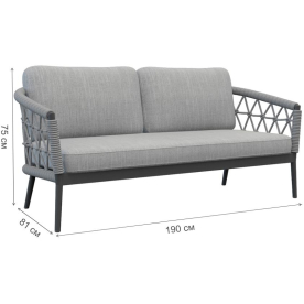 Металлический диван Муза 39AR-A369B6-4