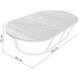 Комплект для отдыха из металла Мамасан Папасан