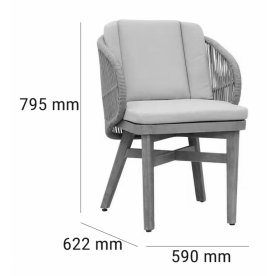Комплект деревянной мебели Mali натуральный