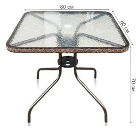 Обеденный комплект Николь-2А TLH-037A 073A-80х80 4Pcs квадратный