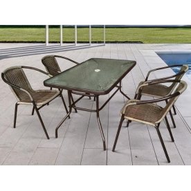 Обеденный комплект Николь-3A TLH-037BR3 CDT016-120х70