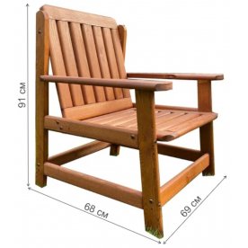 Деревянное кресло Дятел