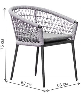 Металлическое кресло Муза 39AR-C288-T4