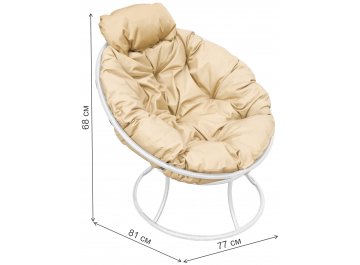 Металлическое кресло Папасан мини