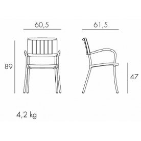 Пластиковое кресло Musa