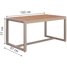 Металлический стол Санторини