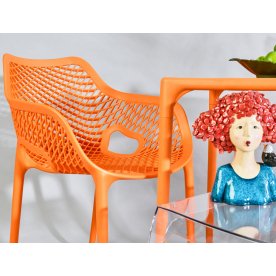 Кресло пластиковое Air XL оранжевый / оранжевый
