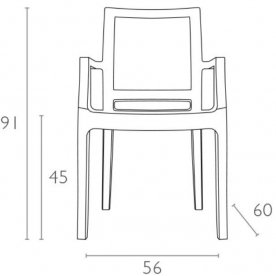 Пластиковое кресло Arthur