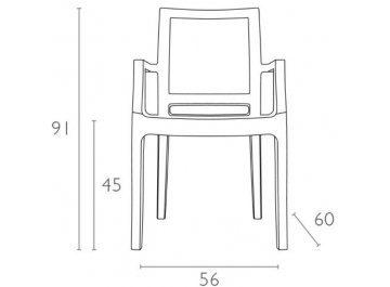 Пластиковое кресло Arthur