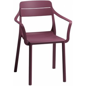 Кресло пластиковое Cassia бургунди