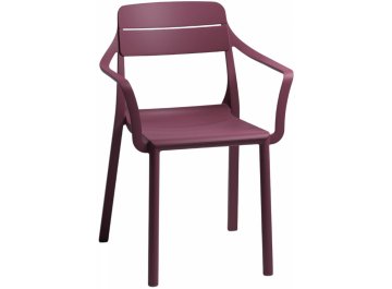 Кресло пластиковое Cassia бургунди