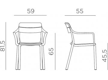 Кресло пластиковое Cassia кактус