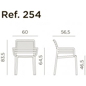 Кресло пластиковое Doga белый