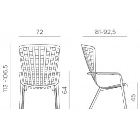 Пластиковое кресло Folio