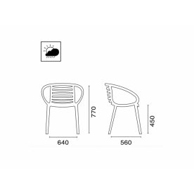 Кресло пластиковое Mambo