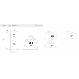 Кресло пластиковое Marcel XL бежевый