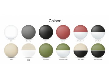 Кресло пластиковое Portofino белый / черный