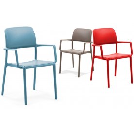 Кресло пластиковое Riva красный