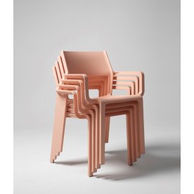 Кресло пластиковое Trill Armchair розовый