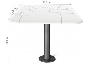 Пластиковый стол SHT-TU13/TT30 83/83