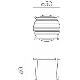 Столик пластиковый журнальный Doga антрацит
