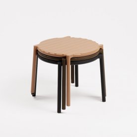 Столик пластиковый журнальный Doga антрацит