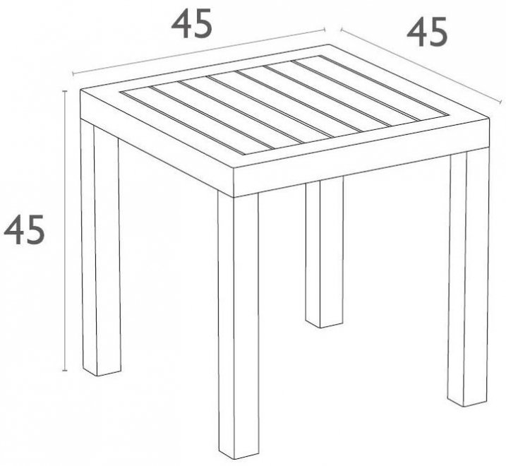 Пластиковый стол Ocean белый