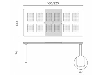 Стол пластиковый Libeccio