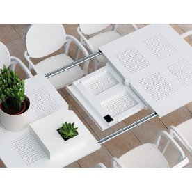 Стол пластиковый раздвижной Libeccio белый