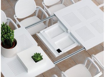 Стол пластиковый раздвижной Libeccio белый