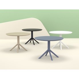 Стол пластиковый Sky Table Ø105 белый