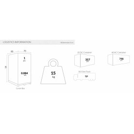 Стол пластиковый Sky Table 70 черный