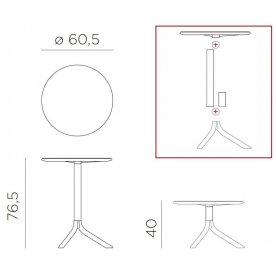 Пластиковый стол Spritz