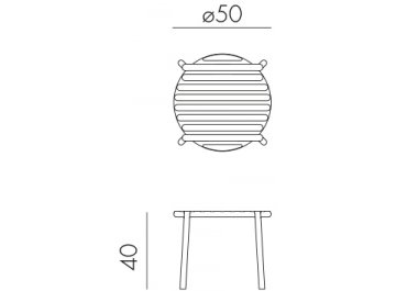 Столик пластиковый журнальный Doga табак