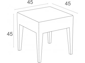 Журнальный стол 234/GT1009/TAUPE