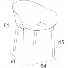 Пластиковый стул 234/151-0435