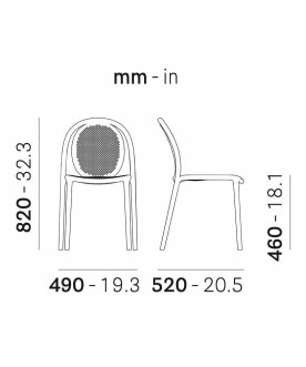 Пластиковый стул 015/3730BE