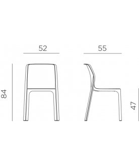 Стул пластиковый Bit