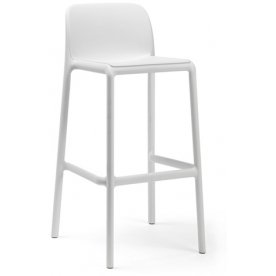 Стул пластиковый барный Faro белый