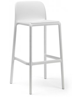 Стул пластиковый барный Faro белый
