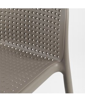 Стул пластиковый барный Lido тортора