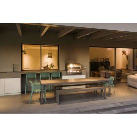 Стул пластиковый барный Net Stool ментоловый