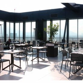 Стул пластиковый Bora Bistrot антрацит